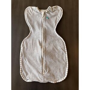 Love To Dream Swaddle Up Original 1.0 TOG Small Gray Arms Up Baby Sleep Sack Zip